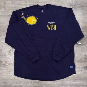 NWT Disney Spirit Jersey Wish Dark Purple Long Sleeve Size Large